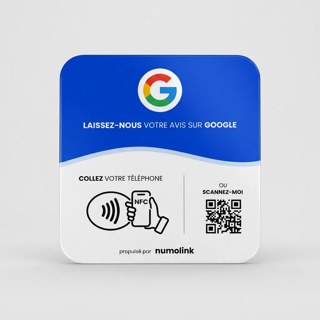 Plaque NFC avis Google personnalisée